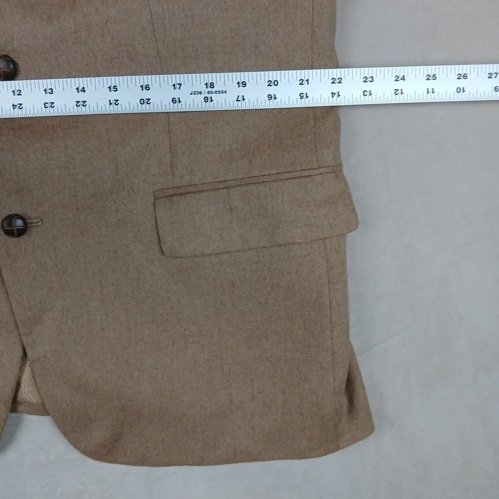 Tasso Elba Lanificio Campore 44R Mens Sport Coat‎ Jacket Blazer Camel Hair